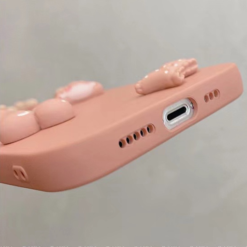 Ốp điện thoại họa tiết thỏ và cherry cho iPhone 13Pro Max 13Pro 13 12ProMax 12Pro 12 11 Pro Max IX Xs Max XR 7 8 Plus | BigBuy360 - bigbuy360.vn