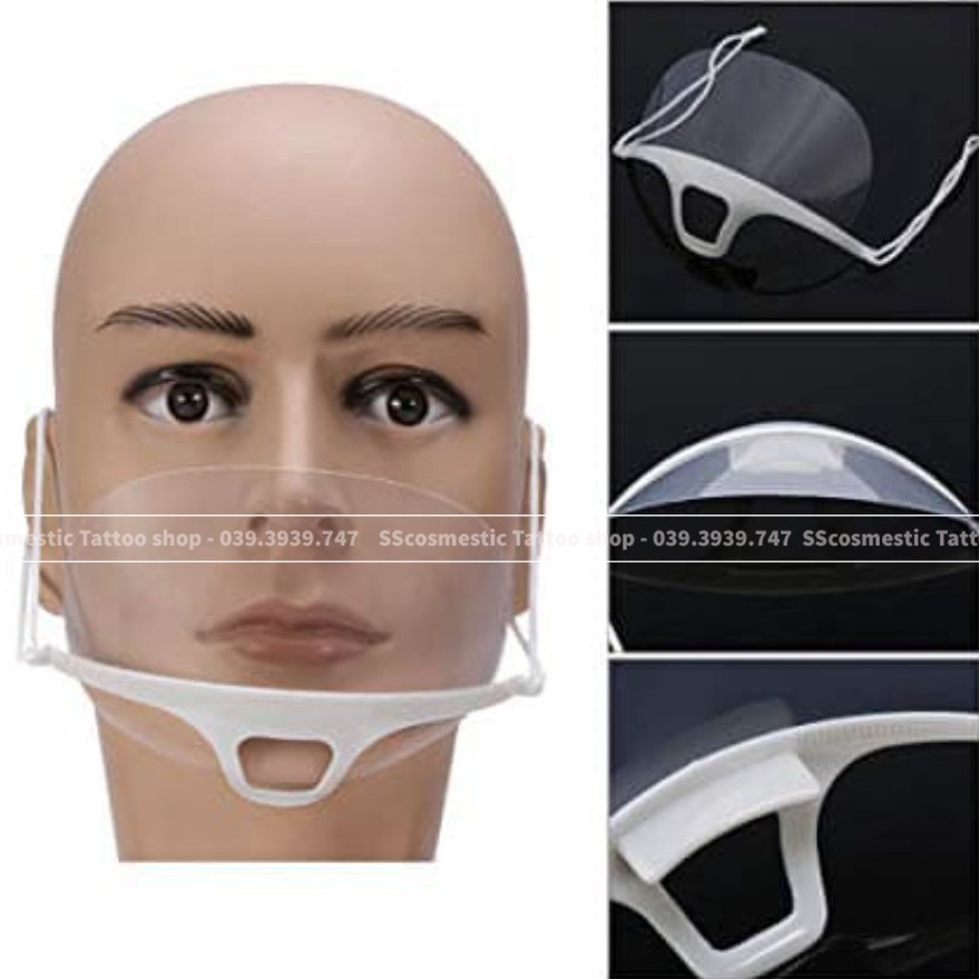 Khẩu trang nhựa phun xăm  che miệng khi giao tiếp hoặc chế biến thức ăn , phun xăm , spa