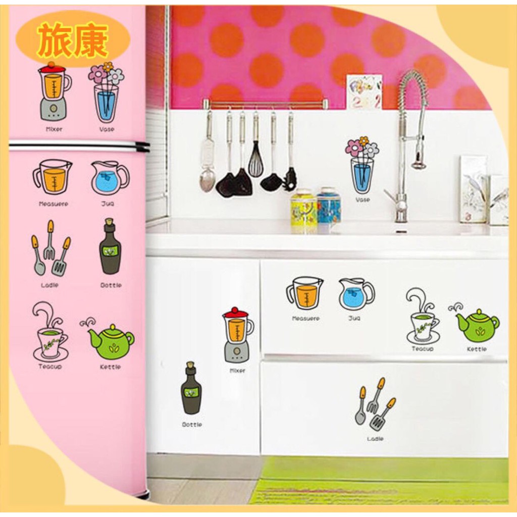 Decal dán tường tiếng anh nhà bếp mẫu 2