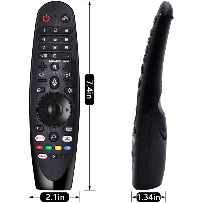 Điều Khiển Từ Xa Thay Thế AN-MR19BA Cho TV Thông Minh LG 2019 (Với Vỏ Đen) Không Có Giọng Nói