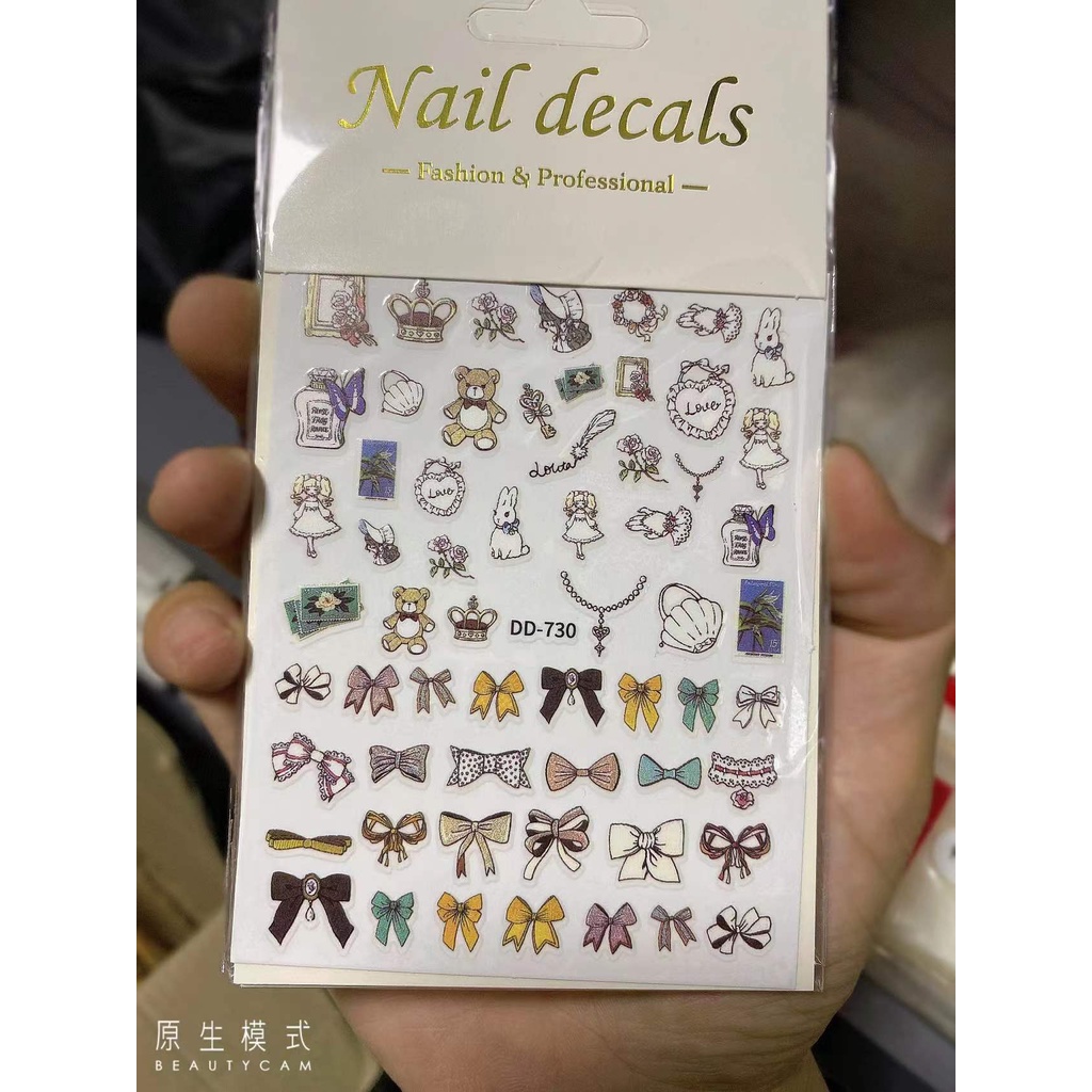 STICKER HOẠT HÌNH TRANG TRÍ NAIL DD730