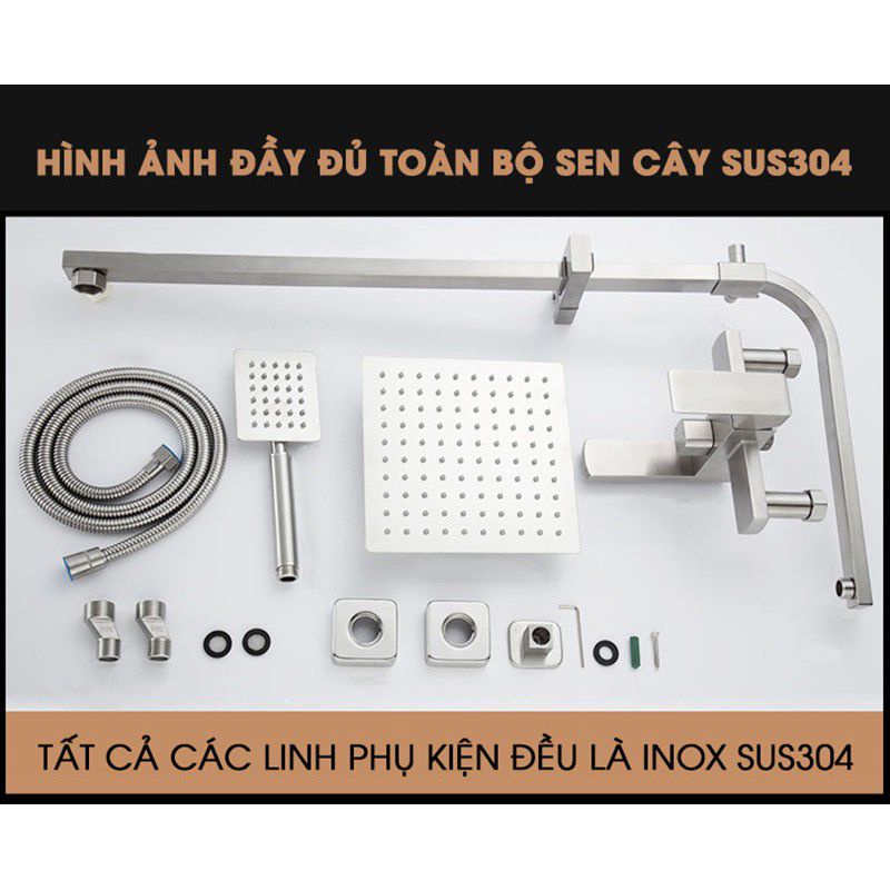 Sen cây tắm đứng nóng lạnh inox 304 Thai Land. Bảo Hành Toàn Quốc 5 Năm
