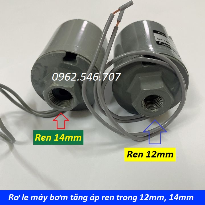 Rơ le máy bơm nước - rơ le máy bơm tăng áp - ren 12mm - 14mm