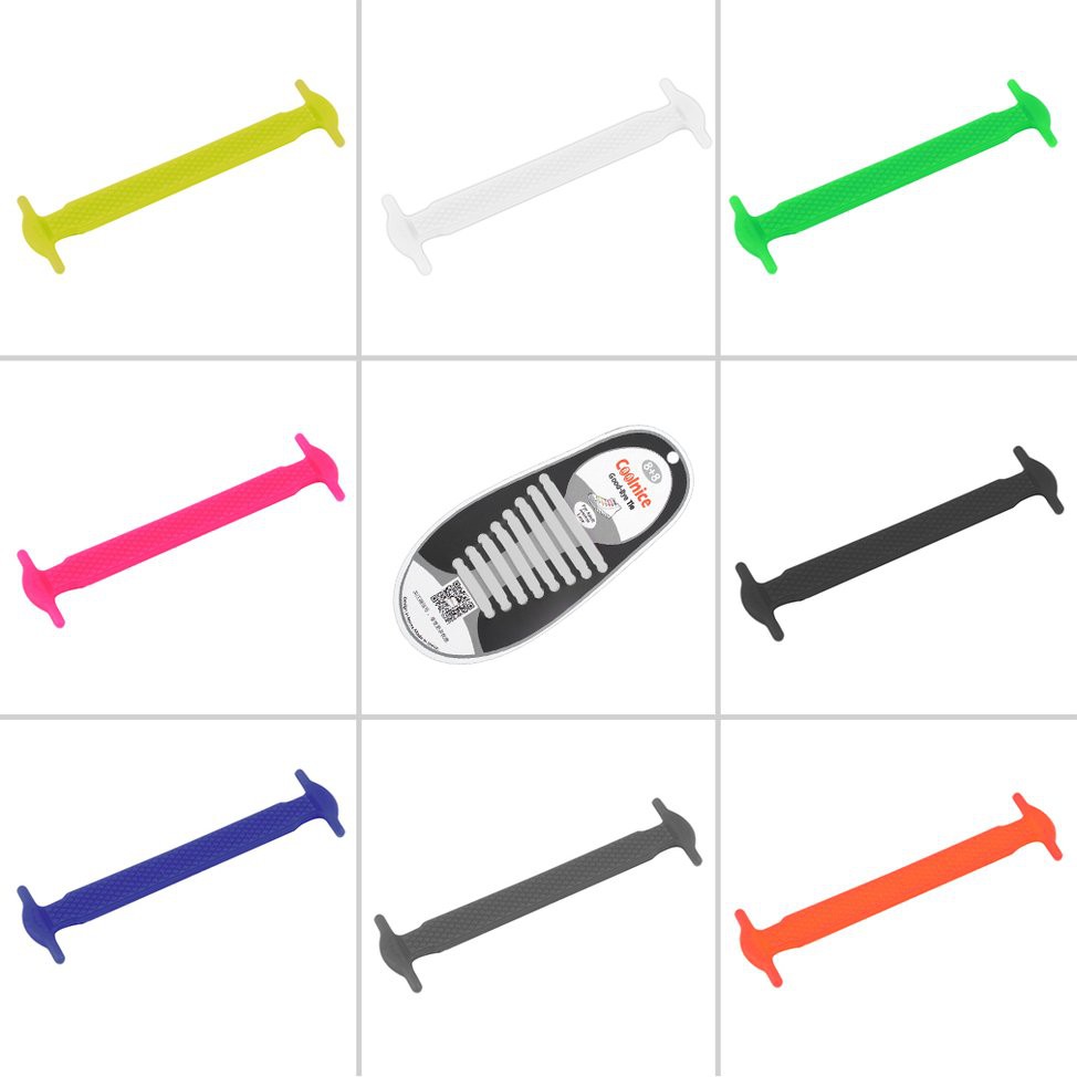 Set 16 dây buộc giày thể thao bằng silicon