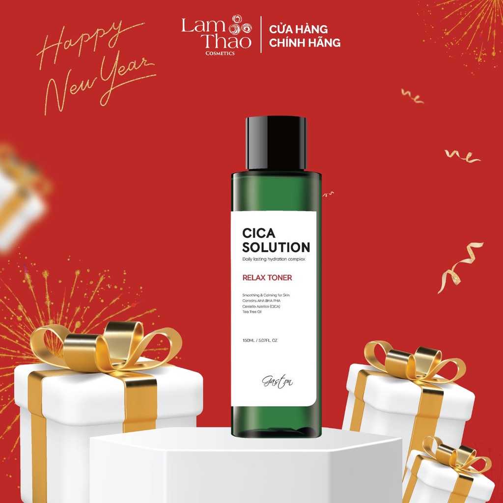 Nước Hoa Hồng Ngừa Mụn Làm Dịu Da Gaston Cica Solution Relax Toner