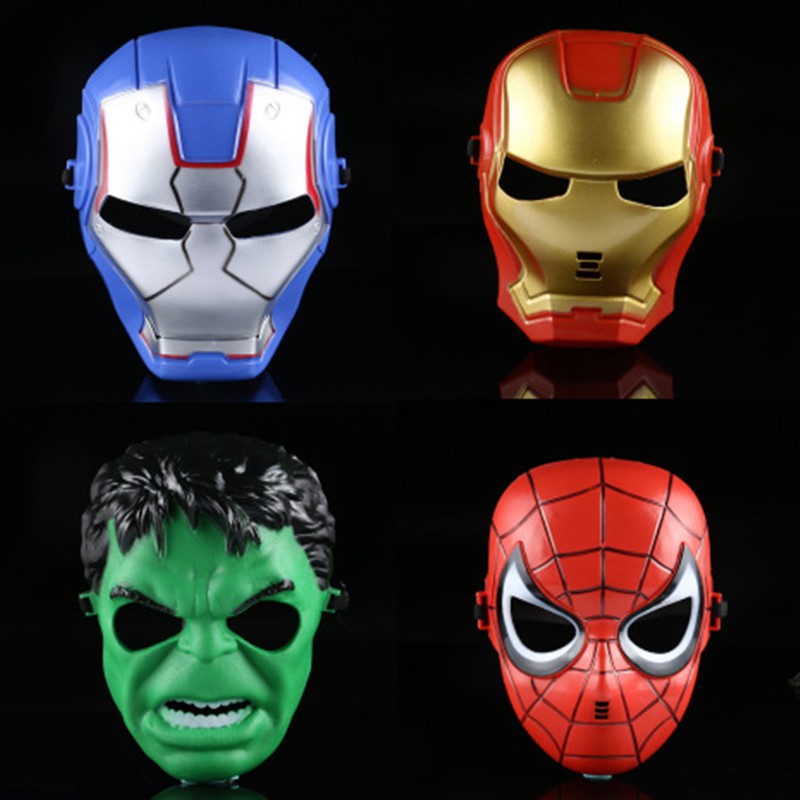 Mặt nạ hóa trang nhân vật siêu anh hùng Người Nhện Spider Man Iron Man trong Avengers