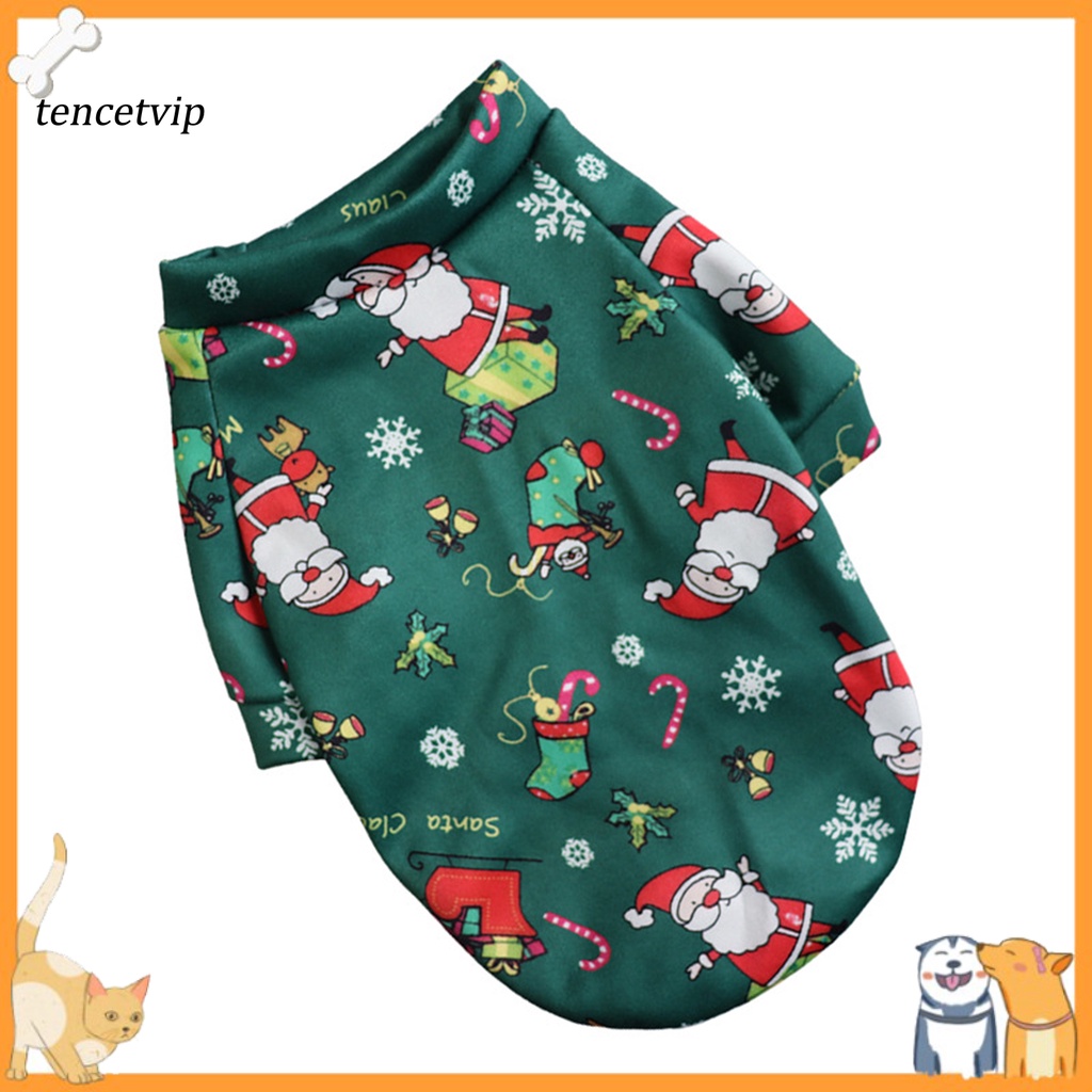 Áo sweatshirt họa tiết giáng sinh dễ thương cho thú cưng