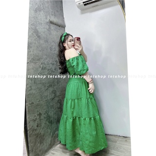 SET MAXI ĐI BIỂN NHÚN XÒE [ TNT SHOP BIGSIZE 60KG 90KG ]