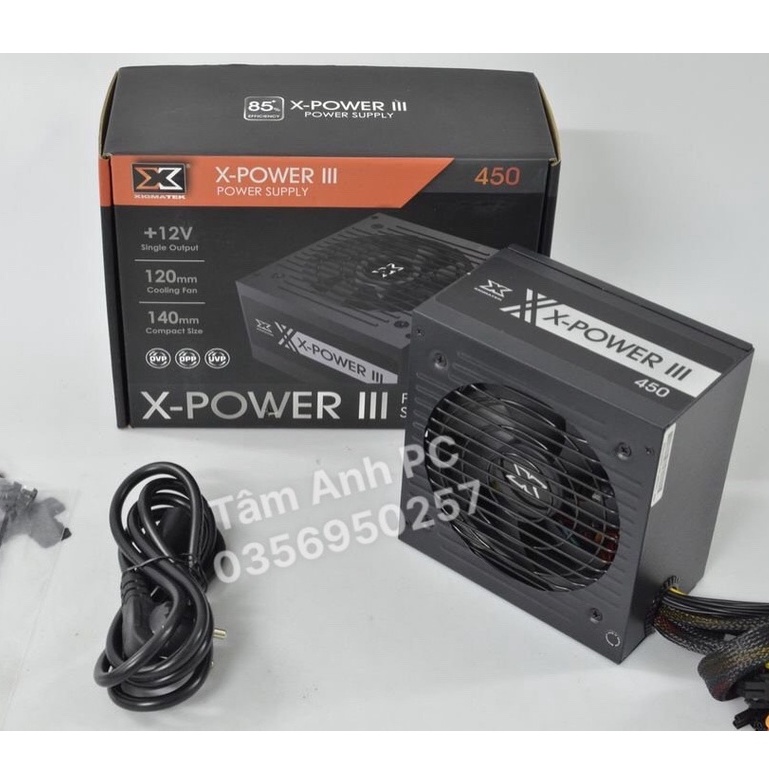 Nguồn máy tính Xigmatek Z-POWER 600 EN45945 - 500W Hiệu suất 80 plus white (Z600)