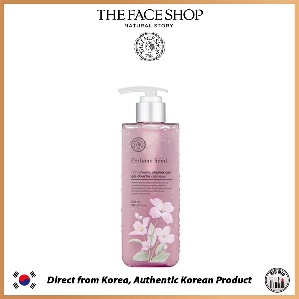 THE FACE SHOP PERFUME SEED RICH CREAMY SHOWER GEL 300ml *ORIGINAL KOREA*