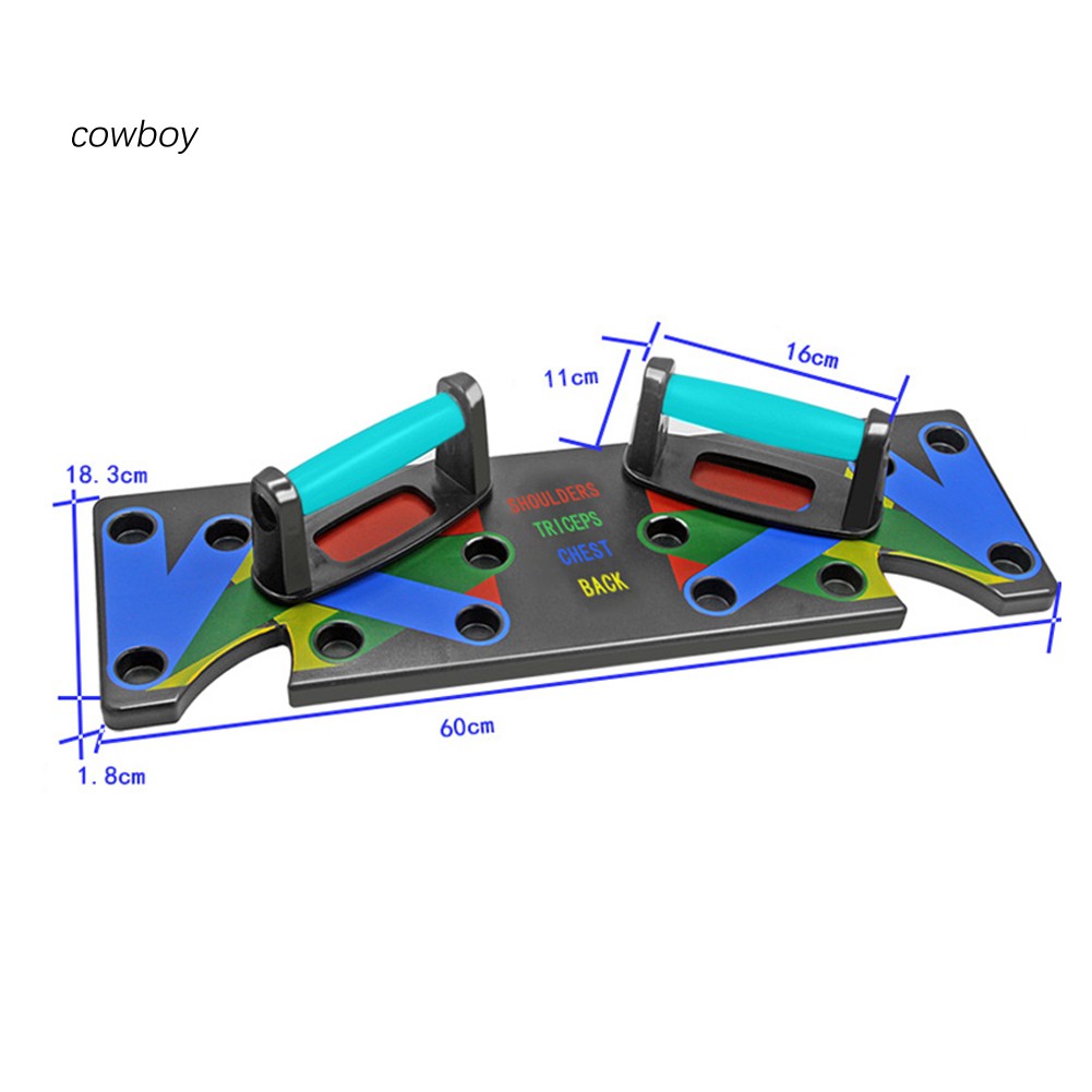 COW_Body Building Fitness Workout Gym Training Exercise Stands Push Up Rack Board