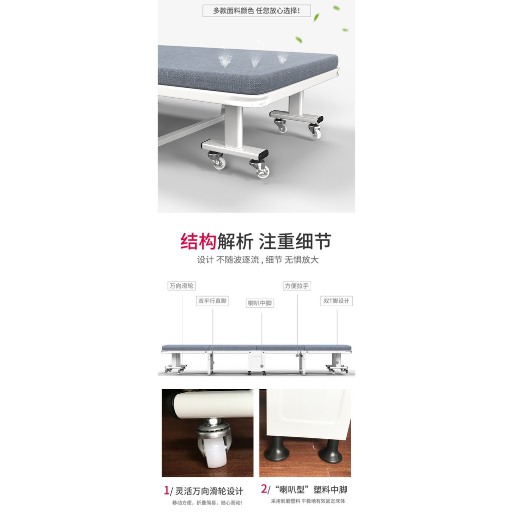 DT2002.Giường gấp kích thước 190x70x30cm thiết kế đẹp mắt hàng QCXK | BigBuy360 - bigbuy360.vn