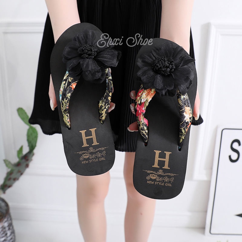 Dép Xỏ Ngón Đế Dày Chống Trượt Thời Trang Mùa Hè Cho Nữ