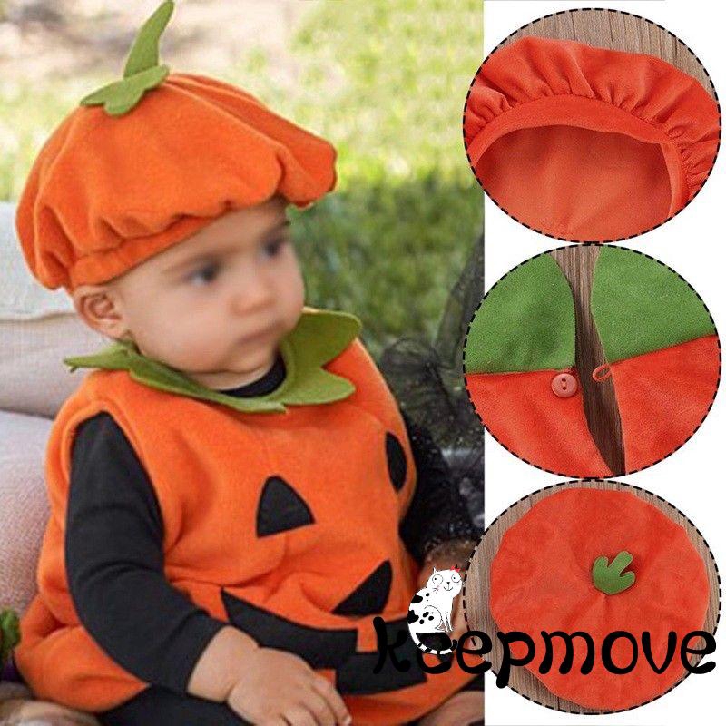 Set đồ hóa trang bí ngô Halloween cho bé