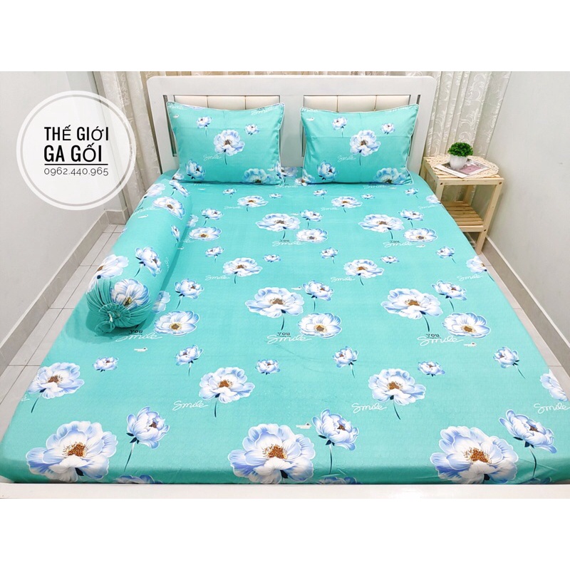 Bộ Drap Cotton Thắng lợi hàng chuẩn có in Logo ( 1ga + 3 vỏ gối) | BigBuy360 - bigbuy360.vn