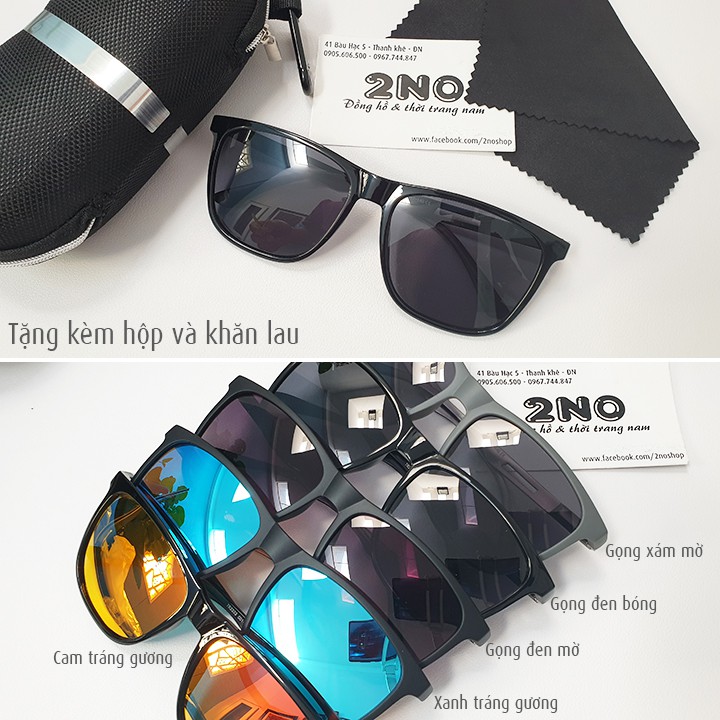Mắt kính phân cực chống chói, chống tia UV400, tặng kèm hộp và khăn lau - MK2002