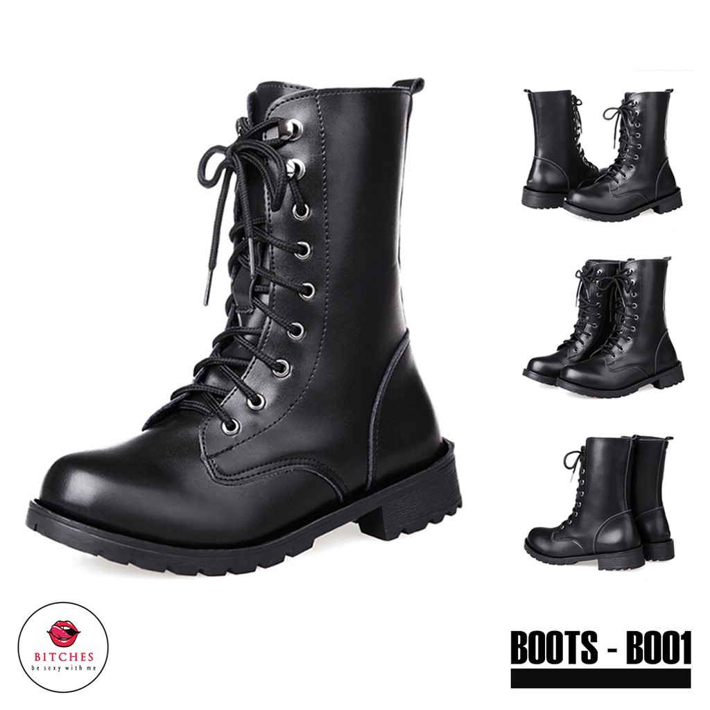 Giày Boots Cao Đen Nữ | BigBuy360 - bigbuy360.vn