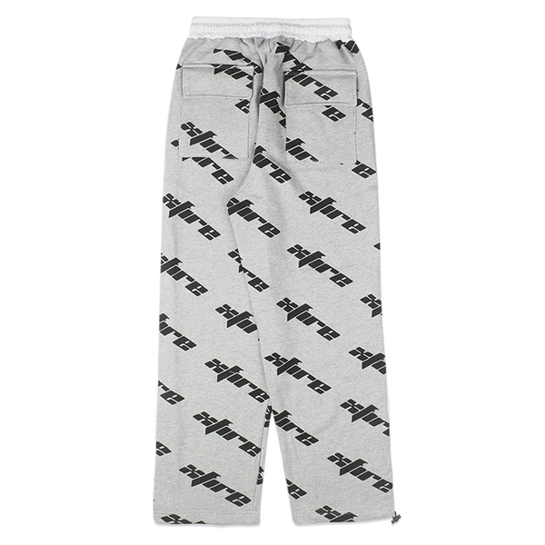 Quần Dài XF OVERSIZED MONOGRAM PANTS IN GREY