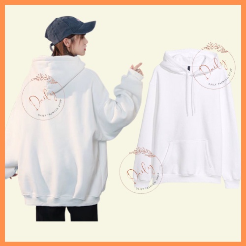 Áo HOODIE Nỉ Bông Unisex Màu Trơn Basic Form Rộng Có Mũ Thời Trang Nam Nữ Daily | BigBuy360 - bigbuy360.vn
