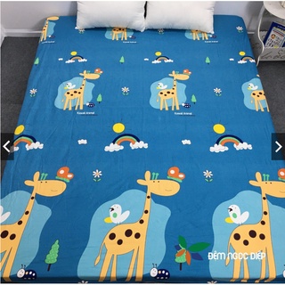Ga chống thấm cotton HÀN QUỐC không nóng, không bí, thoáng mát - Ga chống thấm cotton bảo vệ đệm  Ấm Êm Decor