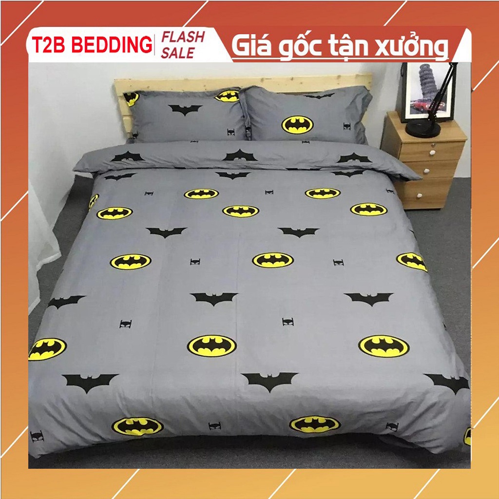 Bộ 3 Món ga gối cotton poly 1m6, 1m8 x 2m , Drap 4 mùa , Ga Gối rẻ đẹp