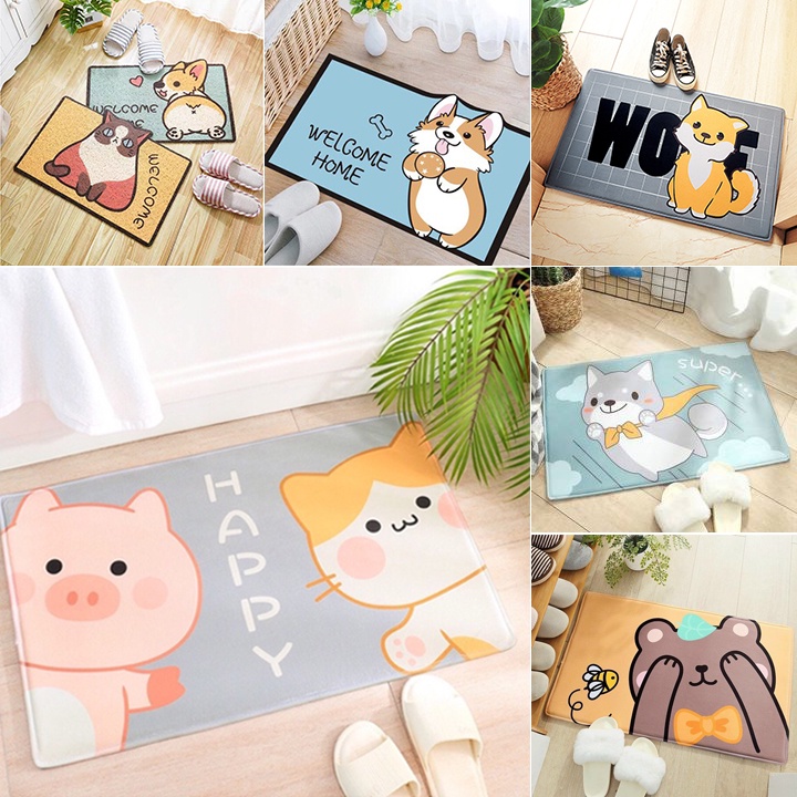 [FREESHIP❤️] THẢM LAU CHÂN 3D ĐẾ CAO SU CHỐNG TRƠN TRƯỢT