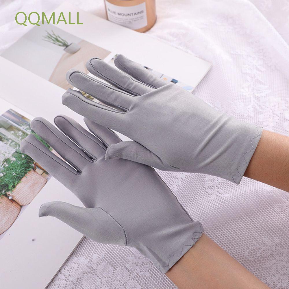 Găng tay để lái xe co giãn thoáng khí chống nắng màu sắc đơn giản cho nam và nữ