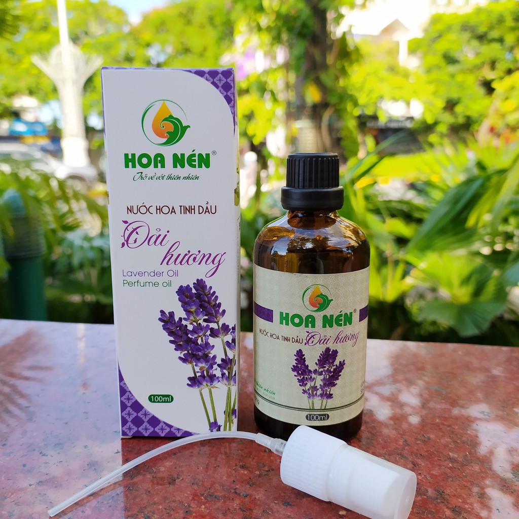 Tinh dầu Oải Hương 100ml Hoa Nén dạng xịt phòng_Tinh dầu thơm phòng, đuỗi côn trùng hiệu quả