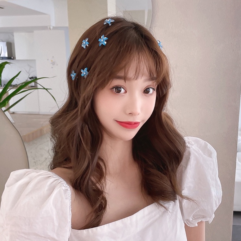 Set 10 kẹp tóc hình hoa nhỏ dễ thương phong cách Hàn Quốc cho bé gái