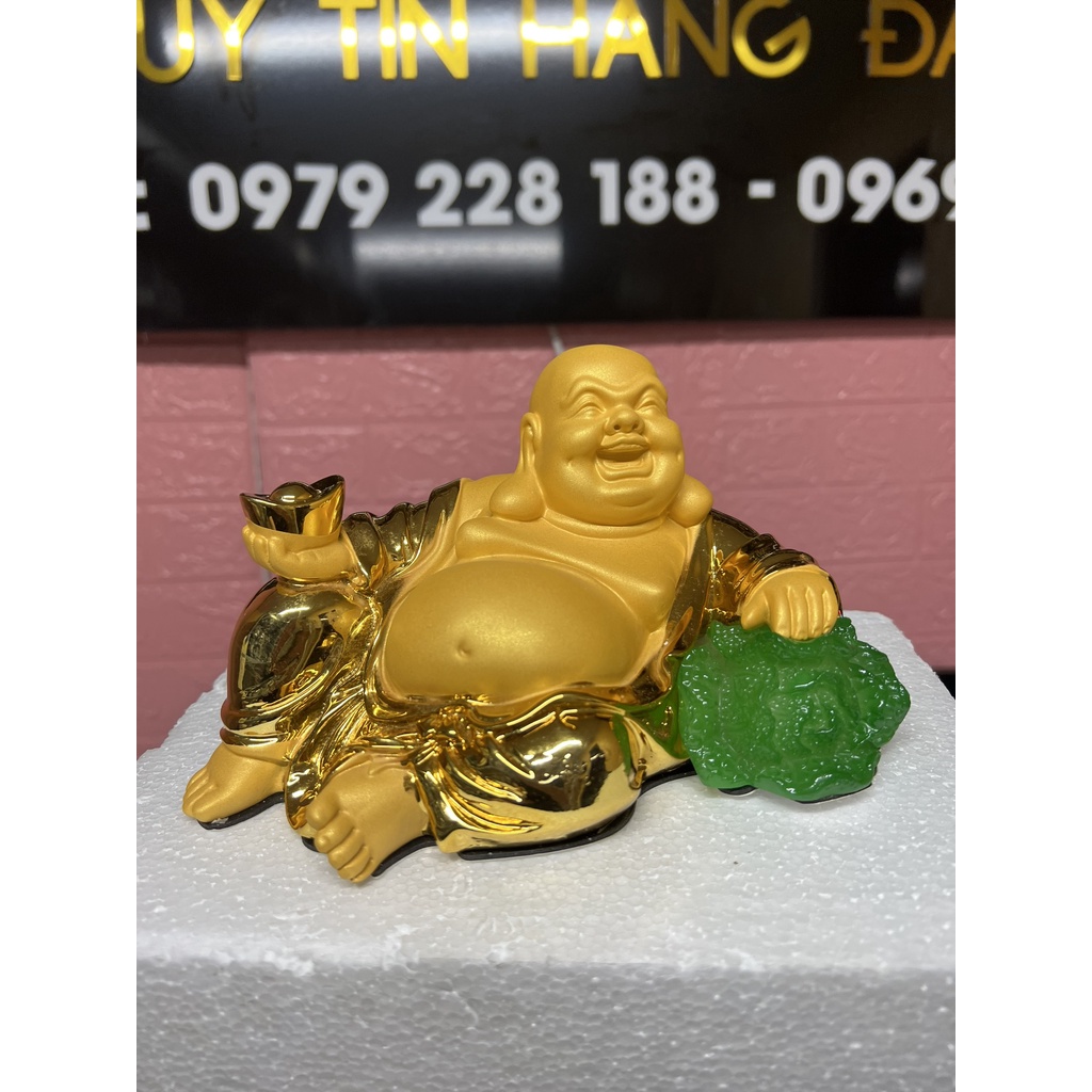 Tượng Phật Di Lặc phong thủy để xe ô tô an lạc vui vẻ may mắn - Lego063