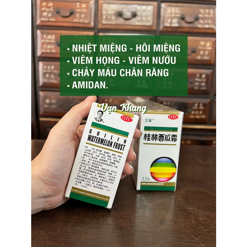 Tây Qua Sương Quế Lâm Giảm nhiệt miệng 3.5gram chai lớn