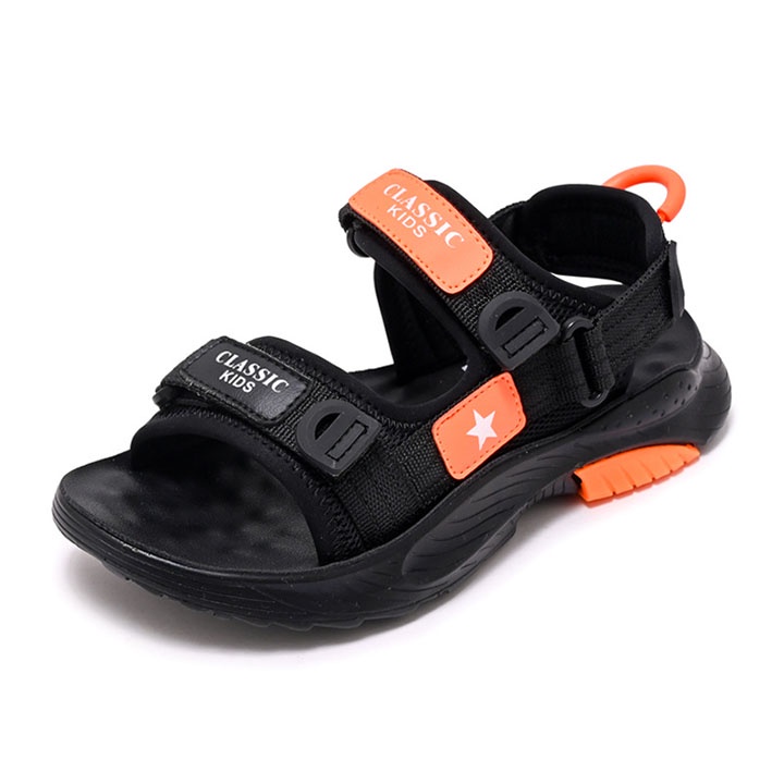 Giày sandal cho bé trai từ 3-12 tuổi màu đen nhẹ êm SA15(form nhỏ)