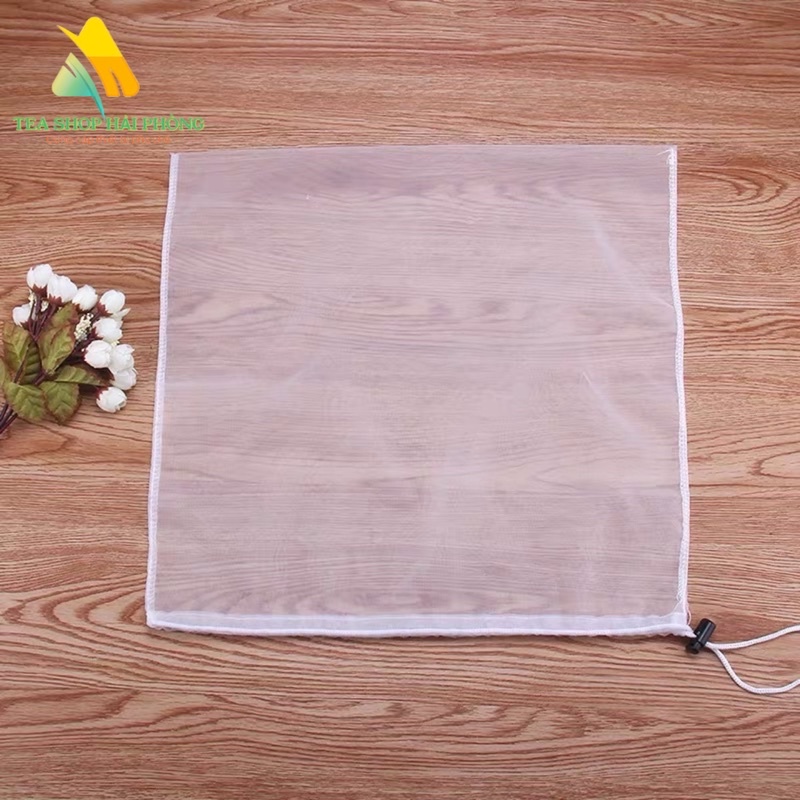 Túi Lọc Trà có dây rút bằng Vải không dệt  kích thước 33*38cm