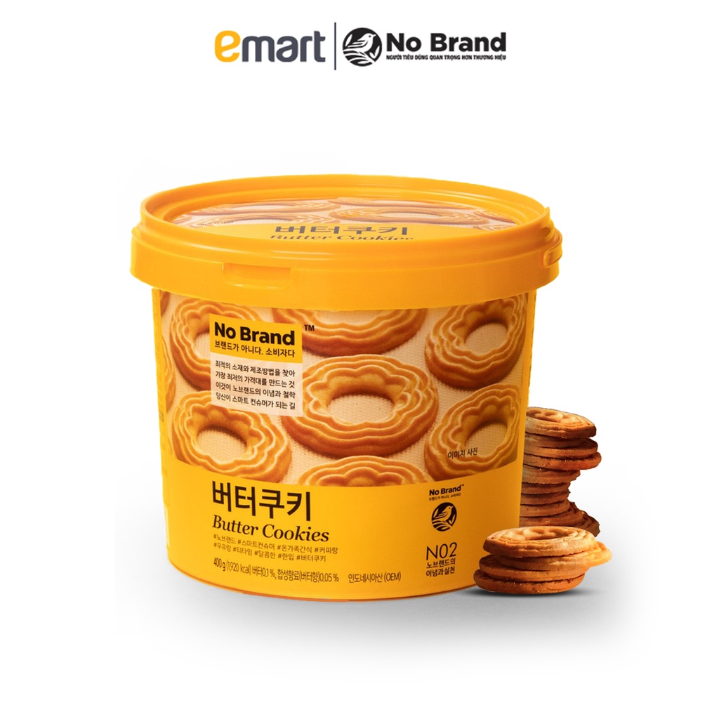 Bánh Quy Xô Vị Bơ No Brand Hàn Quốc 400g - Emart VN