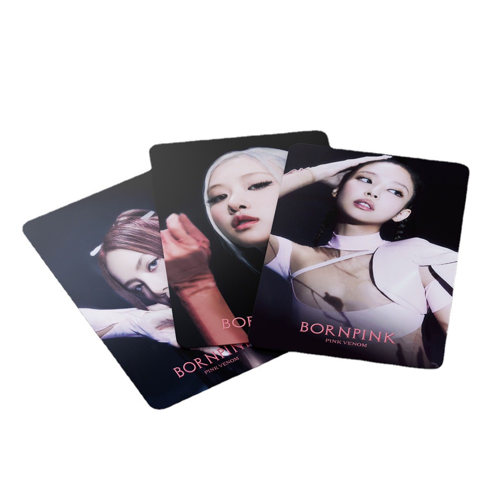 Lomo Card bo góc Blackpink BORN PINK VENOM Rosé Lisa Jennie Jisoo 54 thẻ/hộp