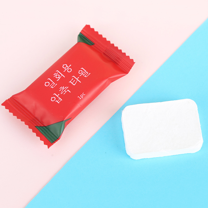 Khăn lau mặt dạng nén dùng một lần vải không dệt tiện lợi dành cho đi du lịch