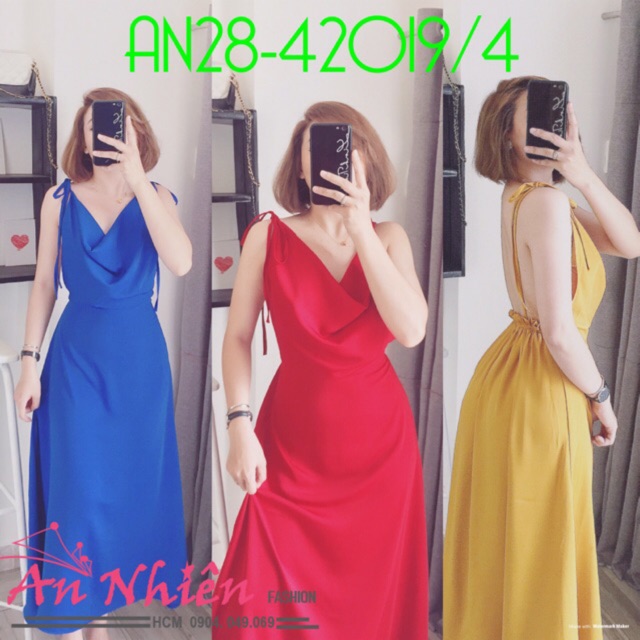 ĐẦM CỔ ĐỔ LƯNG TRẦN GỢI CẢM