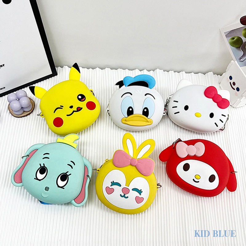 Túi Đeo Chéo Silicon Mini Phong Cách Hàn Quốc Dễ Thương Dành Cho Bé