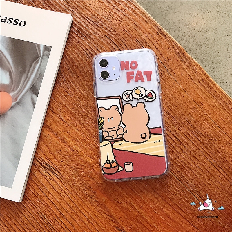 Ốp điện thoại TPU hình gấu dễ thương cho iPhone 7plus 11 Pro Max SE 2020 iPhone 6 6s 7 8 Plus iPhone XR X XS MAX | BigBuy360 - bigbuy360.vn