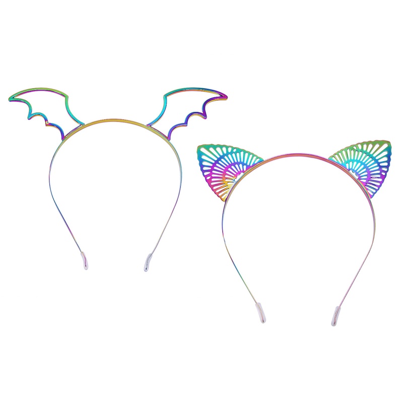Băng Đô Tai Mèo Bằng Kim Loại Hóa Trang Halloween Sáng Tạo