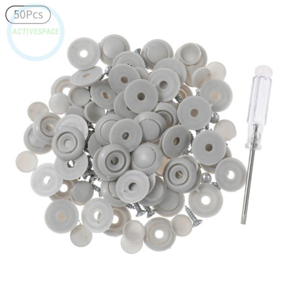 Car Button Snaps 1.4cm Screw 2cm Button Brand New Plastic+Metal Universal