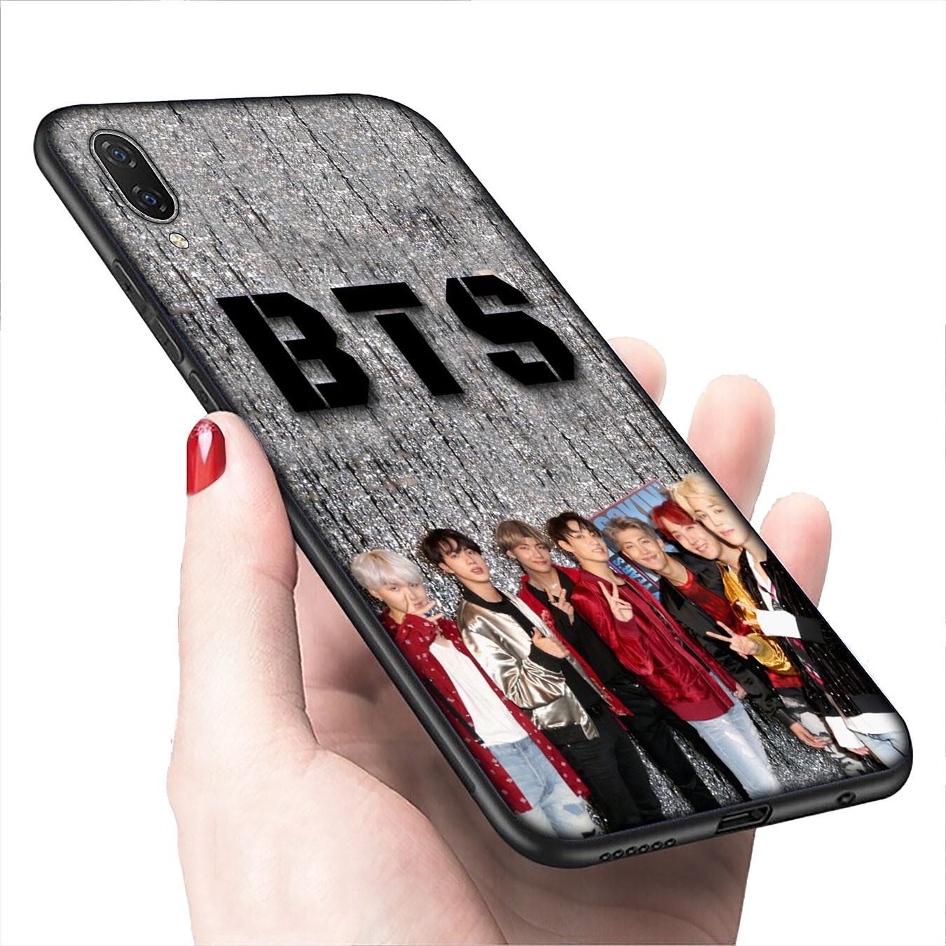 Soft Silicone iPhone 11 Pro XR X XS Max 7 8 6 6s Plus + Cover BTS Boys Kpop Phone Case