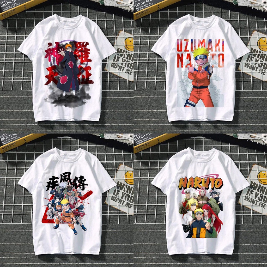 🔥Sale Hot 🔥 BST ÁO THUN TRẮNG IN HÌNH Anime Naruto HÀNG ĐỘC LOẠI 1