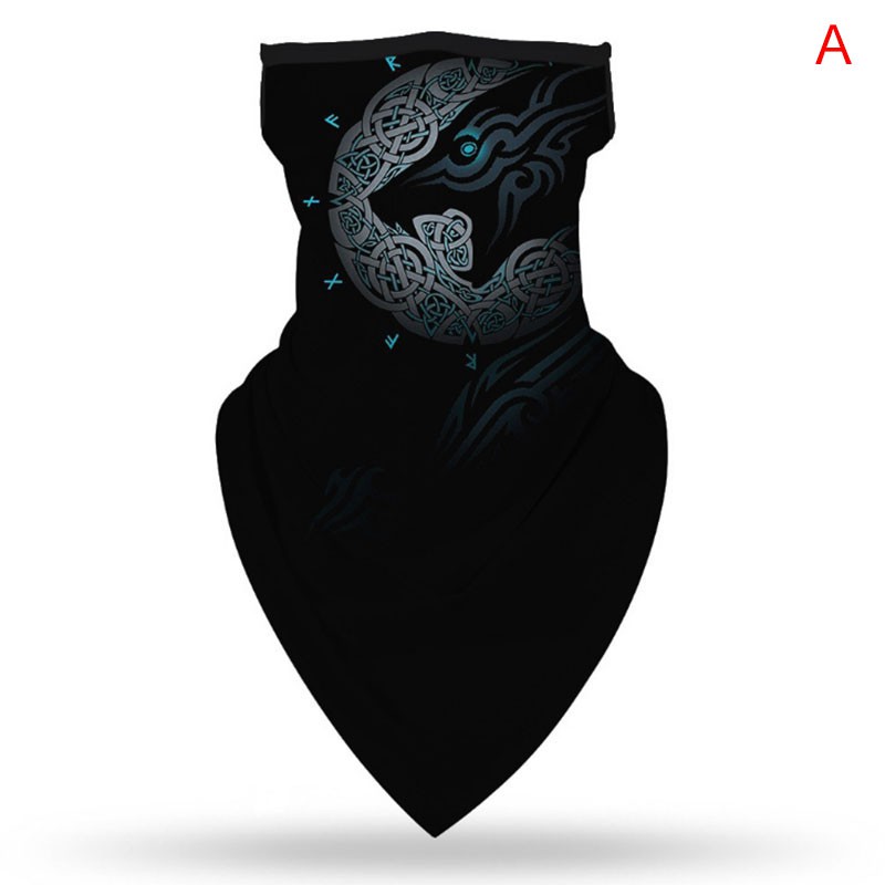 Khăn Trùm Đầu Kiêm Mặt Nạ In Họa Tiết Vui Nhộn Dùng Khi Đi Xe Đạp / Cắm Trại