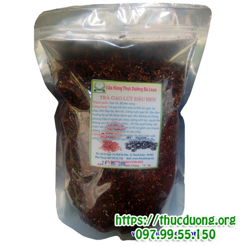 Trà gạo lứt đậu đen xanh lòng rang tay 500g giảm cân Thực Dưỡng Bà Loan | BigBuy360 - bigbuy360.vn