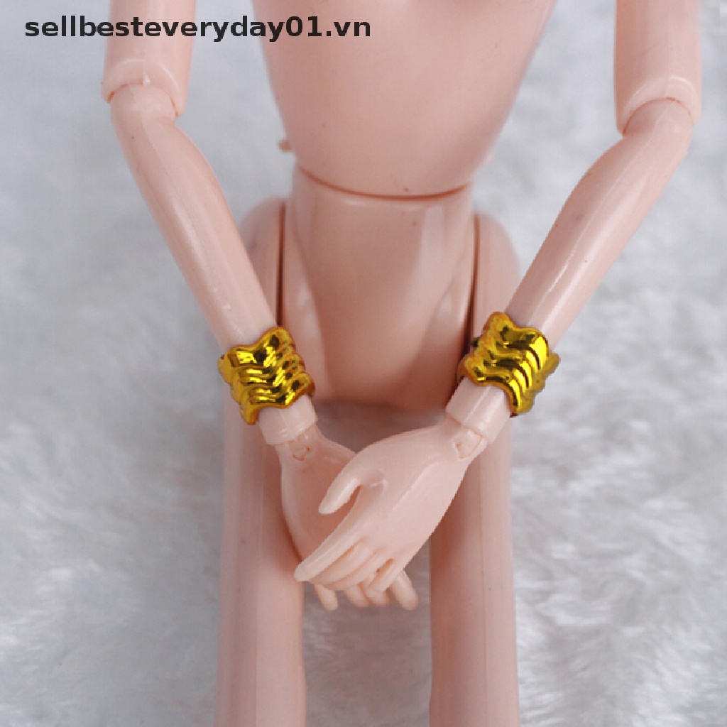 Set 8 món gồm 2 vương miện 2 vòng cổ và 2 vòng tay cho búp bê đáng yêu