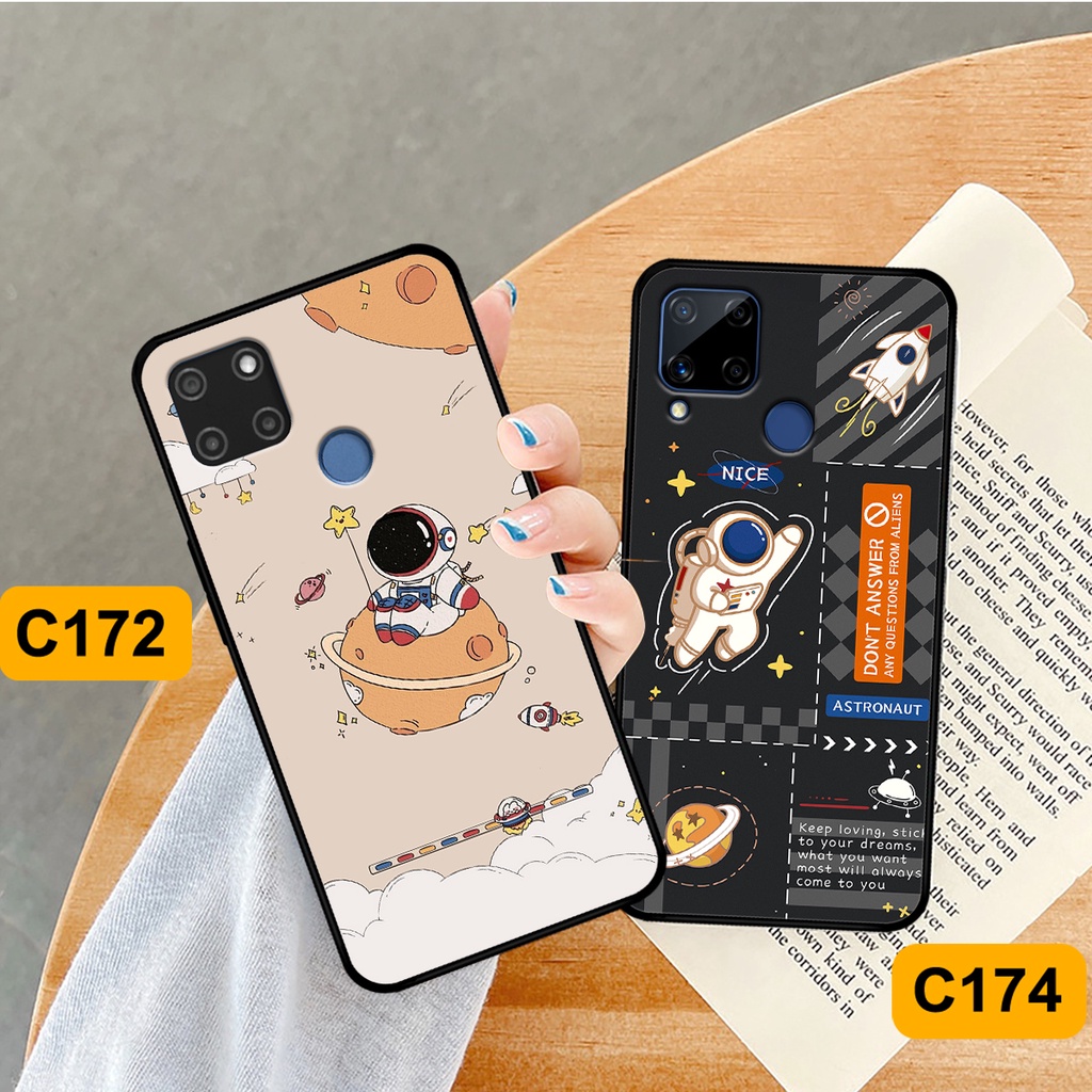 Ốp Realme C12 / C15 in hình astronaut, phi hành gia vũ trụ hottrend, độc đáo, cá tính.