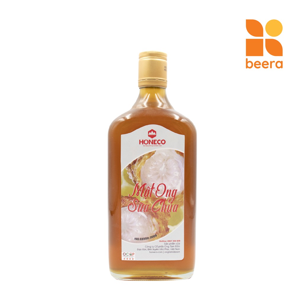Mật Ong Nguyên Chất Pha Sữa Chúa Honeco Beera dùng cho cả nam và nữ (860g)
