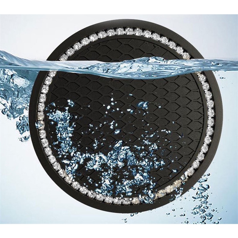 1 Miếng Lót Cốc Bằng PVC Chống Trượt Tiện Dụng Cho Xe Hơi