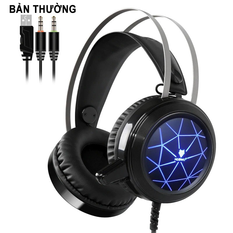 Tai nghe Gaming Chụp tai giả lập âm thanh 7.1 Nubwo N1 Có led